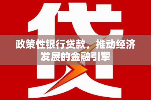 江源政策性银行贷款，推动经济发展的金融引擎