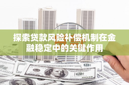 甘谷探索贷款风险补偿机制在金融稳定中的关键作用