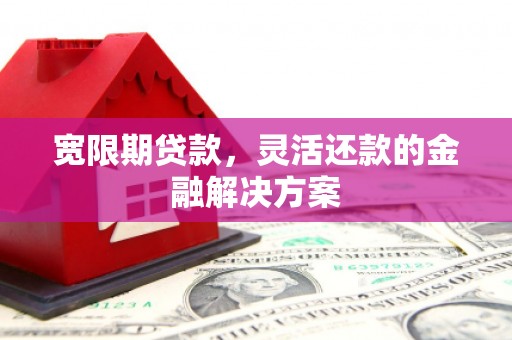 外埔宽限期贷款，灵活还款的金融解决方案