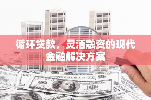 佛山循环贷款，灵活融资的现代金融解决方案