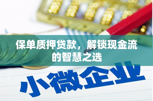 卑南保单质押贷款，解锁现金流的智慧之选