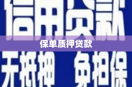 金城保单质押贷款